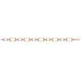 Diamond Accent East West Open Oval Link Bracelet