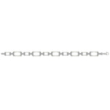 Diamond Accent East West Open Oval Link Bracelet