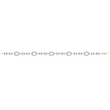 Diamond Open Tear Drop Link Bracelet