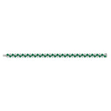 Diamond and Emerald Bracelet
