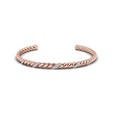 Slim Conch Twist Cuff Bracelet