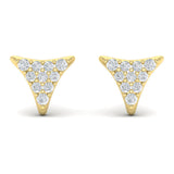 Diamond Trinity Stud Earrings