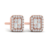 Diamond Baguette Stud Earrings