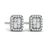 Diamond Baguette Stud Earrings