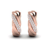 Conch Twist Hoop Earrings