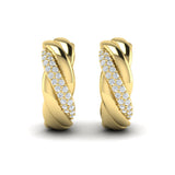 Conch Twist Hoop Earrings