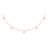 Multi Diamond Vlora Star Tassel Necklace