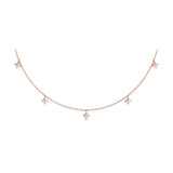 Multi Diamond Vlora Star Tassel Necklace