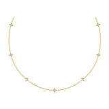 Multi Diamond Vlora Star Necklace