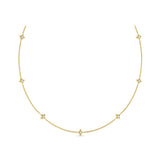 Multi Diamond Vlora Star Necklace