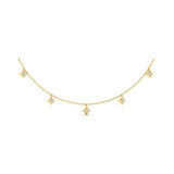 Diamond Multi Vlora Star Tassel Necklace