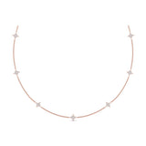 Diamond Cluster Multi Vlora Star Pendant Necklace