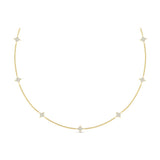 Diamond Cluster Multi Vlora Star Pendant Necklace