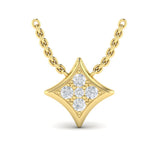 Diamond Cluster Vlora Star Pendant Necklace