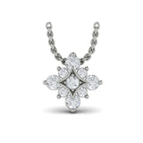 Floating Diamond Star Pendant Necklace