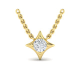 Single Diamond Vlora Star Pendant Necklace