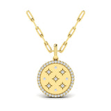 Star Diamonds and Diamond Pendant Necklace