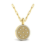 Star Diamonds and Diamond Pendant Necklace