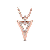 Diamond Open Double Trinity Pendant