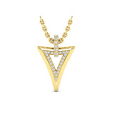 Diamond Open Double Trinity Pendant