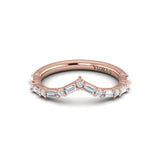 Diamond Baguette Chevron Ring