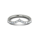 Diamond Baguette Chevron Ring