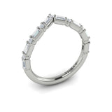 Diamond Baguette Chevron Ring