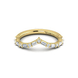Diamond Baguette Chevron Ring