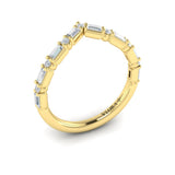 Diamond Baguette Chevron Ring