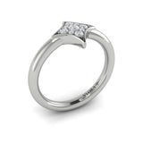 Channel Set Diamond Cluster Vlora Star Ring