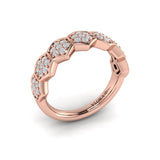 Diamond Cluster Honeycomb Ring