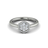 Diamond Cluster Single Honeycomb Ring