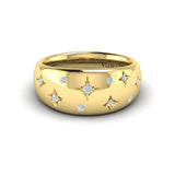 Diamond Vlora Star Dome Ring