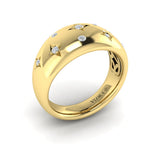 Diamond Vlora Star Dome Ring