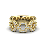 Diamond Link Ring