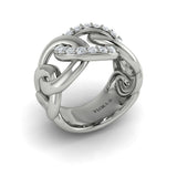 Diamond Interlaced Ring
