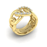 Diamond Interlaced Ring