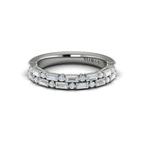 Diamond Baguette Two Row Ring