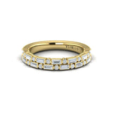 Diamond Baguette Two Row Ring