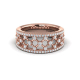 Diamond Open Weave Ring