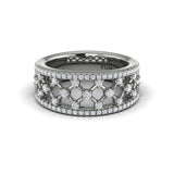 Diamond Open Weave Ring