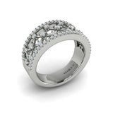 Diamond Open Weave Ring