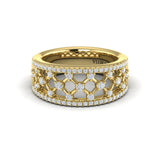 Diamond Open Weave Ring