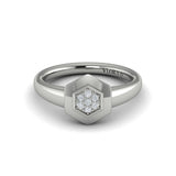 Diamond Cluster Single Honeycomb Ring