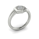 Diamond Cluster Single Honeycomb Ring