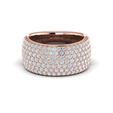 Diamond Multi-Row Statement Ring