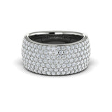 Diamond Multi-Row Statement Ring