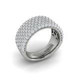 Diamond Multi-Row Statement Ring