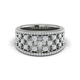 Diamond Open Weave Ring