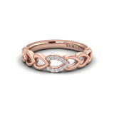 Diamond Accent Open Multi Tear Drop Link Ring